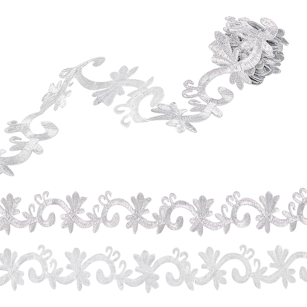 PandaHall Computerized Embroidery Cloth Iron On/Sew On Patches, Costume Accessories, Appliques, Floral Pattern, Silver, 45x1.5mm Polyester...
PandaHall Computerized Embroidery Cloth Iron On/Sew On Patches, Costume Accessories, Appliques, Floral Pattern, Silver, 45x1.5mm Polyester...