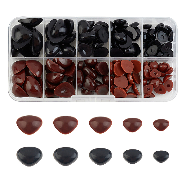 PandaHall Resin Craft Noses, Doll Making Supplies, Triangle, Mixed Color, 7~15x9~20x3.5~5.5mm, 150pcs/box Resin Triangle Multicolor
PandaHall Resin Craft Noses, Doll Making Supplies, Triangle, Mixed Color, 7~15x9~20x3.5~5.5mm, 150pcs/box Resin Triangle Multicolor