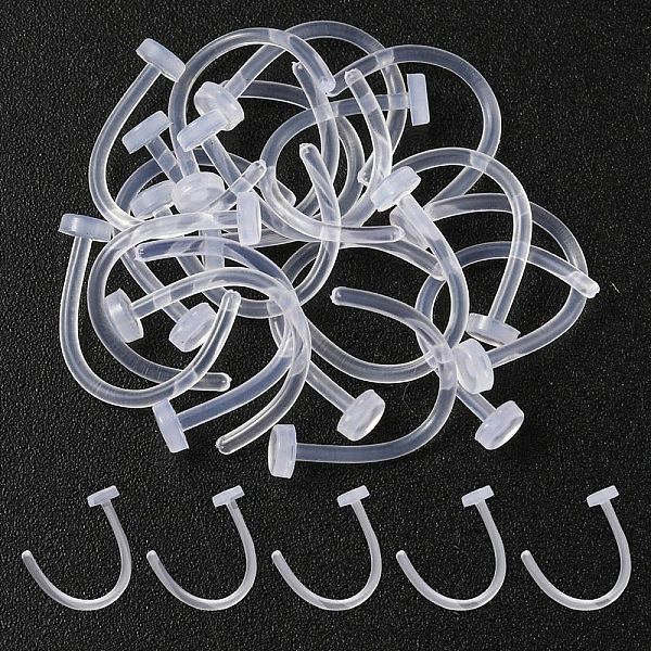 PandaHall Acrylic L-Shaped Nose Ring, Piercing Body Jewelry for Her, White, 10.5x10x3mm, Pin: 0.8mm Acrylic White
PandaHall Acrylic L-Shaped Nose Ring, Piercing Body Jewelry for Her, White, 10.5x10x3mm, Pin: 0.8mm Acrylic White