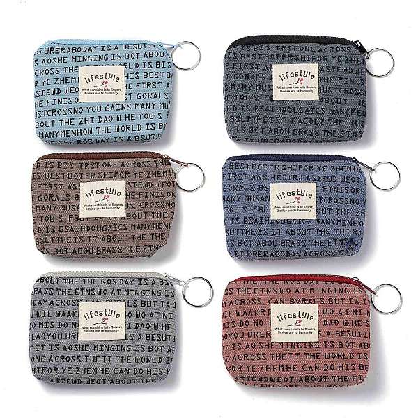 PandaHall Word Pattern Clothlike Bags, Change Purse, with Handle Ring, Mixed Color, 9x12x0.95cm Cloth Multicolor
PandaHall Word Pattern Clothlike Bags, Change Purse, with Handle Ring, Mixed Color, 9x12x0.95cm Cloth Multicolor