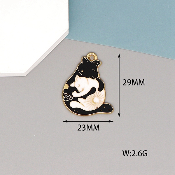 PandaHall Alloy Enamel Pendants, Golden, Cat Charm, 29x23mm Alloy+Enamel Cat Shape Black
PandaHall Alloy Enamel Pendants, Golden, Cat Charm, 29x23mm Alloy+Enamel Cat Shape Black