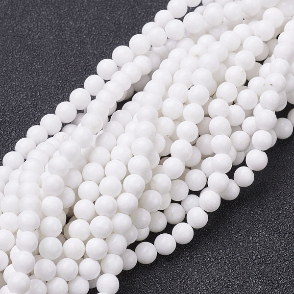 PandaHall Natural Mashan Jade Round Beads Strands, Dyed & Heated, White, 4mm, Hole: 1mm, about 98pcs/strand, 15.7 inch Mashan Jade Round...
PandaHall Natural Mashan Jade Round Beads Strands, Dyed & Heated, White, 4mm, Hole: 1mm, about 98pcs/strand, 15.7 inch Mashan Jade Round...