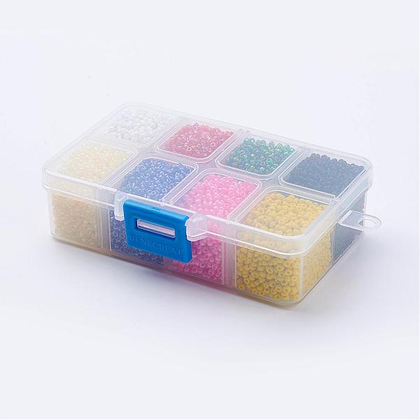 PandaHall Mixed 12/0 Round Glass Seed Beads, Mixed Color, 2mm, Hole: 1mm, about 12500pcs/box Glass Multicolor
PandaHall Mixed 12/0 Round Glass Seed Beads, Mixed Color, 2mm, Hole: 1mm, about 12500pcs/box Glass Multicolor