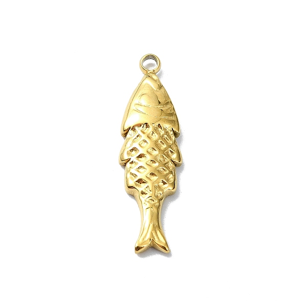 PandaHall Ion Plating(IP) 304 Stainless Steel Pendants, Real 18K Gold Plated, Fish, 23x6.5x2.5mm, Hole: 1.6mm 304 Stainless Steel Fish
PandaHall Ion Plating(IP) 304 Stainless Steel Pendants, Real 18K Gold Plated, Fish, 23x6.5x2.5mm, Hole: 1.6mm 304 Stainless Steel Fish