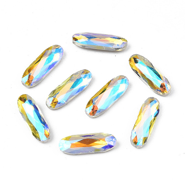 PandaHall Pointed Back Glass Rhinestone Cabochons, Nail Art Decoration Accessories, AB Color Plated, Faceted, Oval, Clear AB, 15x5x3mm..., White
PandaHall Pointed Back Glass Rhinestone Cabochons, Nail Art Decoration Accessories, AB Color Plated, Faceted, Oval, Clear AB, 15x5x3mm..., White