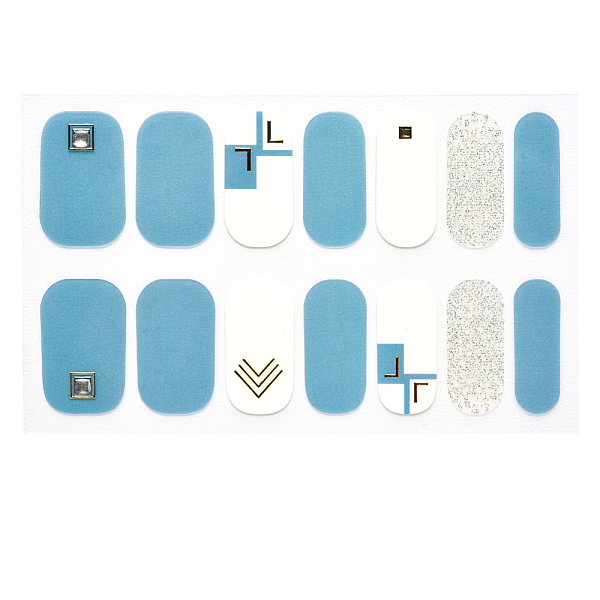 PandaHall Full Cover Ombre Nails Wraps, Glitter Powder Color Street Nail Strips, Self-Adhesive, for Nail Tips Decorations, Steel Blue...
PandaHall Full Cover Ombre Nails Wraps, Glitter Powder Color Street Nail Strips, Self-Adhesive, for Nail Tips Decorations, Steel Blue...