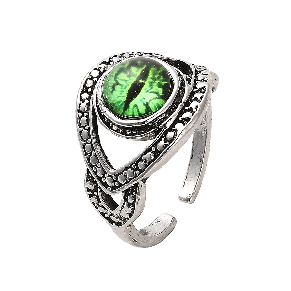 PandaHall Alloy Open Cuff Rings, Eye Shape For Men, Green, US Size 8(18.1mm) Alloy Green
PandaHall Alloy Open Cuff Rings, Eye Shape For Men, Green, US Size 8(18.1mm) Alloy Green
