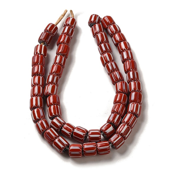 PandaHall Handmade Nepalese Lampwork Beads, Chevron Beads, Column, FireBrick, 10~13x11~13mm, Hole: 2mm, about 54~56pcs/strand, 13.39~14.17''..., Red
PandaHall Handmade Nepalese Lampwork Beads, Chevron Beads, Column, FireBrick, 10~13x11~13mm, Hole: 2mm, about 54~56pcs/strand, 13.39~14.17''..., Red