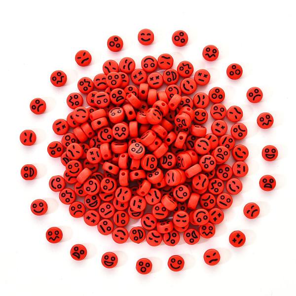 PandaHall Opaque Acrylic Beads, Flat Round with Black Random Expression, FireBrick, 7x4mm, Hole: 1.6mm, 200pcs/set Acrylic Flat Round Red
PandaHall Opaque Acrylic Beads, Flat Round with Black Random Expression, FireBrick, 7x4mm, Hole: 1.6mm, 200pcs/set Acrylic Flat Round Red