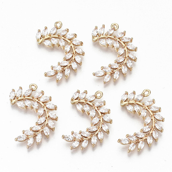 PandaHall Brass Micro Pave Cubic Zirconia Pendants, Light Gold, Long-Lasting Plated, Cadmium Free & Lead Free, Willow Branch, Clear...
PandaHall Brass Micro Pave Cubic Zirconia Pendants, Light Gold, Long-Lasting Plated, Cadmium Free & Lead Free, Willow Branch, Clear...