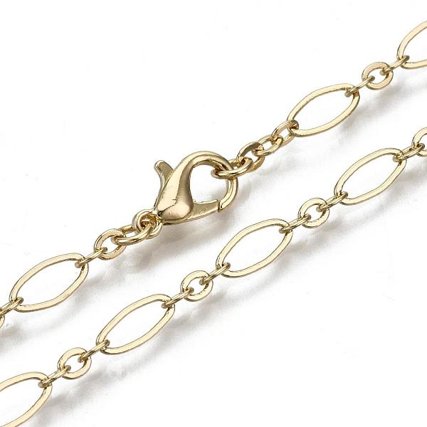 PandaHall Brass Cable Chains Necklace Making, with Lobster Claw Clasps, Light Gold, 17.71 inch(45cm) long, Link 1: 9x4x0.6mm, Link 2...
PandaHall Brass Cable Chains Necklace Making, with Lobster Claw Clasps, Light Gold, 17.71 inch(45cm) long, Link 1: 9x4x0.6mm, Link 2...
