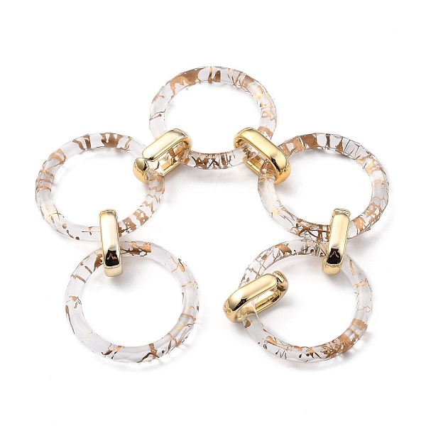 PandaHall Handmade Transparent Spray Painted Acrylic Chains, with CCB Plastic Quick Link Connectors, Gold, Oval Rings: 19x12x4.5mm, Round...
PandaHall Handmade Transparent Spray Painted Acrylic Chains, with CCB Plastic Quick Link Connectors, Gold, Oval Rings: 19x12x4.5mm, Round...