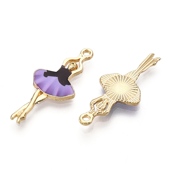 PandaHall Printed Light Gold Tone Alloy Pendants, Ballerina Dancer Charms, Medium Purple, 29.5x13x2mm, Hole: 1.4mm Alloy Human
PandaHall Printed Light Gold Tone Alloy Pendants, Ballerina Dancer Charms, Medium Purple, 29.5x13x2mm, Hole: 1.4mm Alloy Human