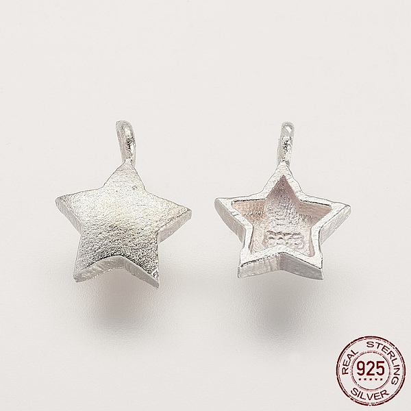 PandaHall 925 Sterling Silver Charms, Star, Matte Silver, 10x7x2mm, Hole: 1mm Sterling Silver Star
PandaHall 925 Sterling Silver Charms, Star, Matte Silver, 10x7x2mm, Hole: 1mm Sterling Silver Star