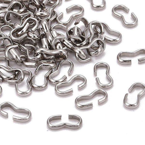 PandaHall 304 Stainless Steel Quick Link Connectors, Chain Findings, Number 3 Shaped Clasps, Stainless Steel Color, 8x4x1mm 304 Stainless...
PandaHall 304 Stainless Steel Quick Link Connectors, Chain Findings, Number 3 Shaped Clasps, Stainless Steel Color, 8x4x1mm 304 Stainless...