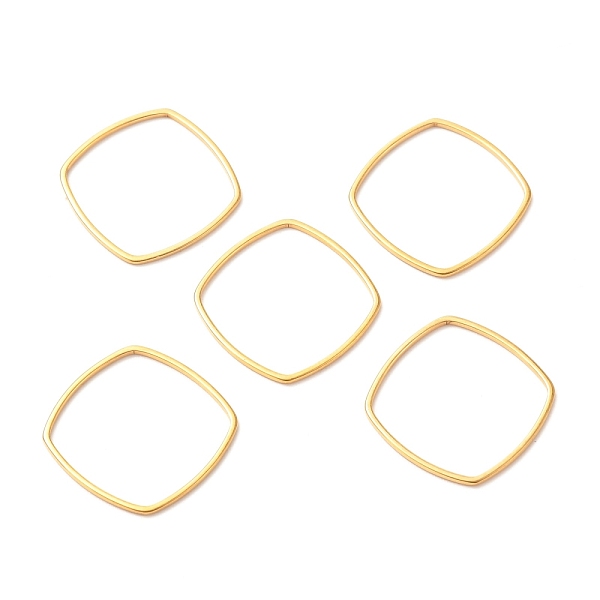 PandaHall 201 Stainless Steel Linking Rings, Rhombus, Golden, 20x20x1mm 201 Stainless Steel Rhombus
PandaHall 201 Stainless Steel Linking Rings, Rhombus, Golden, 20x20x1mm 201 Stainless Steel Rhombus