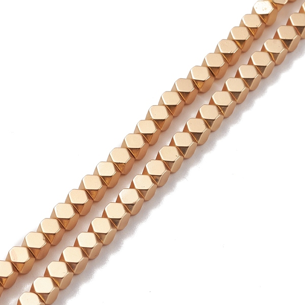 PandaHall Non-magnetic Synthetic Hematite Beads Strands, Galvanic Plating(Color Retention for 1 Year), Matte Style, Polyhedron, Golden...
PandaHall Non-magnetic Synthetic Hematite Beads Strands, Galvanic Plating(Color Retention for 1 Year), Matte Style, Polyhedron, Golden...