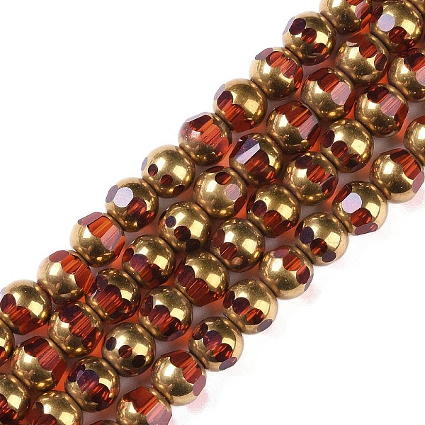 PandaHall Electroplate Glass Beads Strands, Full Plated, Faceted, Round, Tomato, 7x8mm, Hole: 1.5mm, about 42pcs/strand, 12.20''(31cm) Glass..., Red
PandaHall Electroplate Glass Beads Strands, Full Plated, Faceted, Round, Tomato, 7x8mm, Hole: 1.5mm, about 42pcs/strand, 12.20''(31cm) Glass..., Red