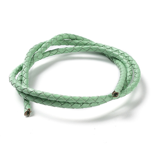 PandaHall Braided Leather Cord, Aquamarine, 3mm, 50yards/bundle Leather Green
PandaHall Braided Leather Cord, Aquamarine, 3mm, 50yards/bundle Leather Green