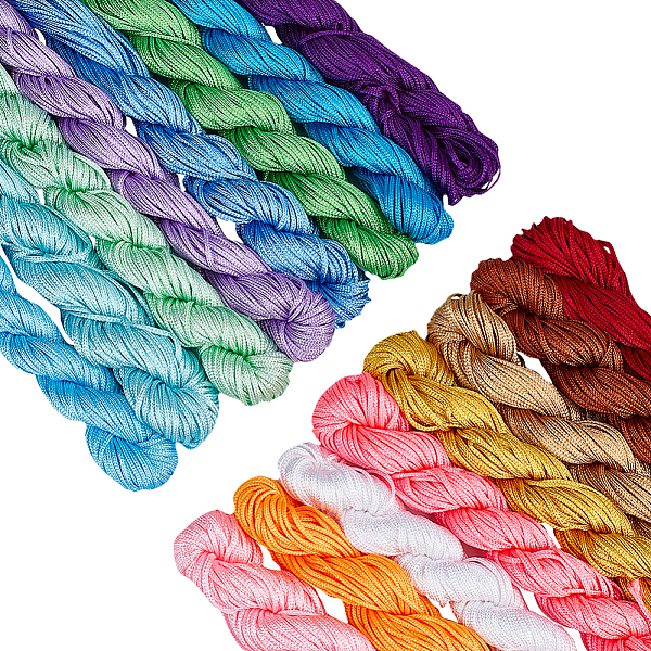 PandaHall 16 Bundles 16 Colors Braided Polyester Cords, Polyester String for Jewelry Making, Mixed Color, 1mm, about 28.43 yards..., Multicolor
PandaHall 16 Bundles 16 Colors Braided Polyester Cords, Polyester String for Jewelry Making, Mixed Color, 1mm, about 28.43 yards..., Multicolor