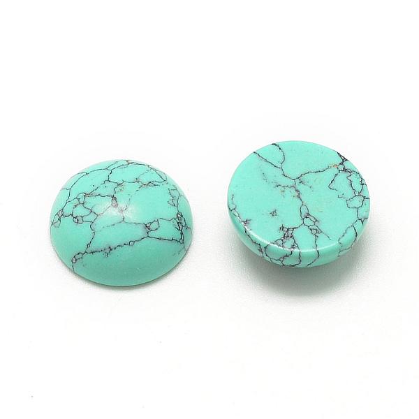 PandaHall Synthetic Turquoise Cabochons, Dyed, Half Round/Dome, 6x3~4mm Synthetic Turquoise Half Round
PandaHall Synthetic Turquoise Cabochons, Dyed, Half Round/Dome, 6x3~4mm Synthetic Turquoise Half Round