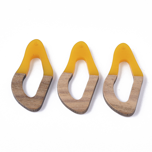 PandaHall Resin & Walnut Wood Pendants, Twisted Oval, Gold, 38x19.5x4mm, Hole: 2mm Resin+Wood Oval Gold
PandaHall Resin & Walnut Wood Pendants, Twisted Oval, Gold, 38x19.5x4mm, Hole: 2mm Resin+Wood Oval Gold
