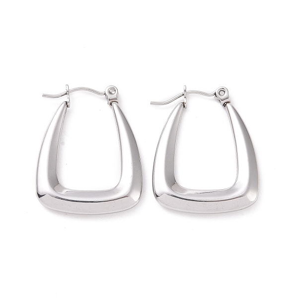 PandaHall 304 Stainless Steel Hoop Earrings for Women, Trapezoid, Stainless Steel Color, 25.5x20x3mm, Pin: 0.8mm 304 Stainless Steel...
PandaHall 304 Stainless Steel Hoop Earrings for Women, Trapezoid, Stainless Steel Color, 25.5x20x3mm, Pin: 0.8mm 304 Stainless Steel...