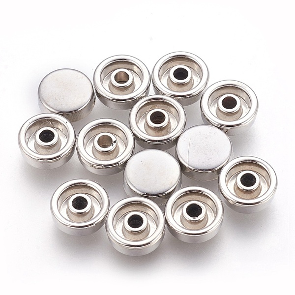 PandaHall CCB Flat Rivets Studded Findings, Half Drilled, Flat Round, Platinum, 9x3.5mm, Hole: 2.5mm Plastic Flat Round
PandaHall CCB Flat Rivets Studded Findings, Half Drilled, Flat Round, Platinum, 9x3.5mm, Hole: 2.5mm Plastic Flat Round