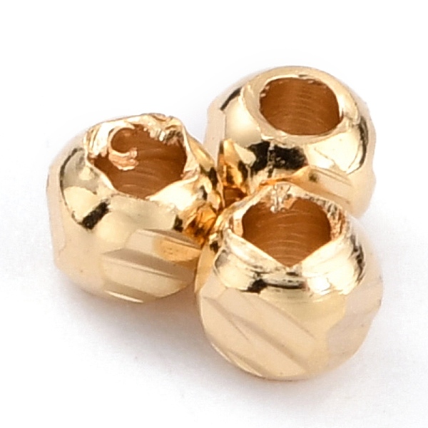 PandaHall Brass Spacer Beads, Long-Lasting Plated, Faceted Round, Real 24K Gold Plated, 2.5~3x2.5mm, Hole: 1.2mm Brass Round
PandaHall Brass Spacer Beads, Long-Lasting Plated, Faceted Round, Real 24K Gold Plated, 2.5~3x2.5mm, Hole: 1.2mm Brass Round