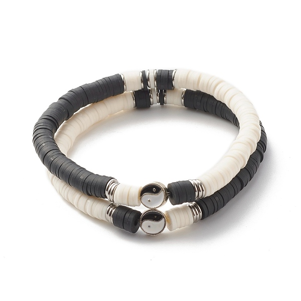 PandaHall Handmade Polymer Clay Heishi Beads Stretch Bracelets Set, Flat Round with Yin Yang Protection Lucky Bracelets for Women, Mixed..., Multicolor
PandaHall Handmade Polymer Clay Heishi Beads Stretch Bracelets Set, Flat Round with Yin Yang Protection Lucky Bracelets for Women, Mixed..., Multicolor