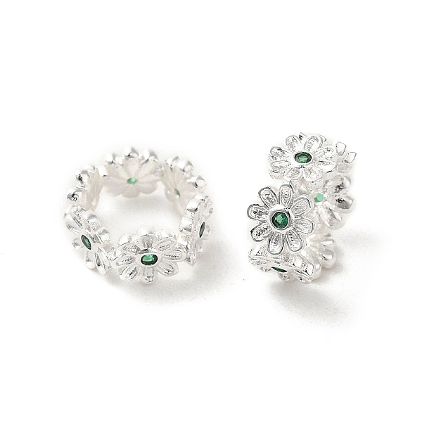 PandaHall Rack Plating Brass Beads, with Cubic Zirconia, Long-Lasting Plated, Lead Free & Cadmium Free, Rings with Flower, Green...
PandaHall Rack Plating Brass Beads, with Cubic Zirconia, Long-Lasting Plated, Lead Free & Cadmium Free, Rings with Flower, Green...