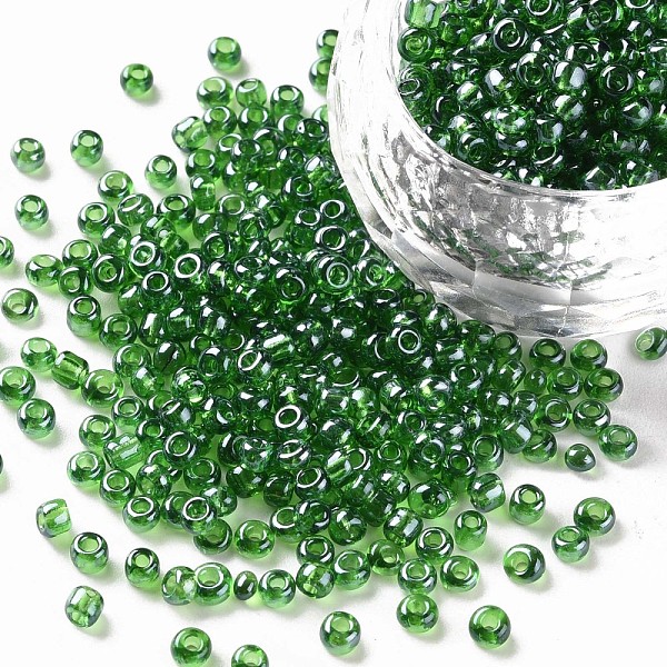 PandaHall Glass Seed Beads, Trans. Colours Lustered, Round, Dark Green, 3mm, Hole: 1mm, about 10000pcs/pound Glass Green
PandaHall Glass Seed Beads, Trans. Colours Lustered, Round, Dark Green, 3mm, Hole: 1mm, about 10000pcs/pound Glass Green