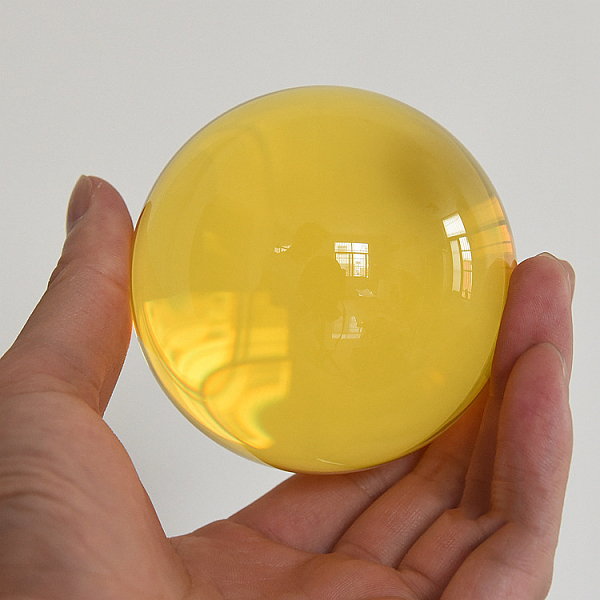 PandaHall Glass Display Decorations, Crystal Ball, Round, Yellow, 50mm Glass Round Yellow
PandaHall Glass Display Decorations, Crystal Ball, Round, Yellow, 50mm Glass Round Yellow