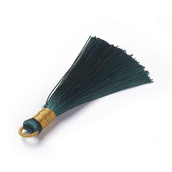 PandaHall Polyester Tassel Pendants, Dark Slate Gray, 80~83x7~8mm, Hole: 5~7mm Polyester Gray
PandaHall Polyester Tassel Pendants, Dark Slate Gray, 80~83x7~8mm, Hole: 5~7mm Polyester Gray