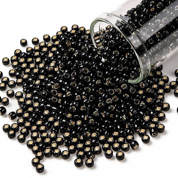 PandaHall TOHO Round Seed Beads, Japanese Seed Beads, (2210) Silver Lined Jet Black Opaque, 8/0, 3mm, Hole: 1mm, about 222pcs/10g Glass...
PandaHall TOHO Round Seed Beads, Japanese Seed Beads, (2210) Silver Lined Jet Black Opaque, 8/0, 3mm, Hole: 1mm, about 222pcs/10g Glass...