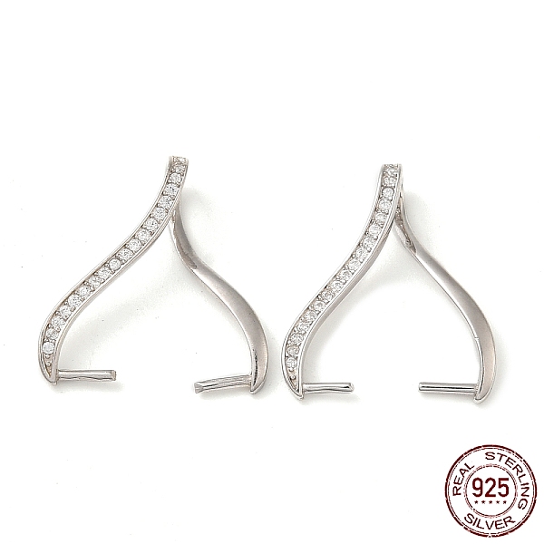 PandaHall Rhodium Plated 925 Sterling Silver Micro Pave Clear Cubic Zirconia Ice Pick Pinch Bails, Twist Teardrop, with S925 Stamp, Real...
PandaHall Rhodium Plated 925 Sterling Silver Micro Pave Clear Cubic Zirconia Ice Pick Pinch Bails, Twist Teardrop, with S925 Stamp, Real...
