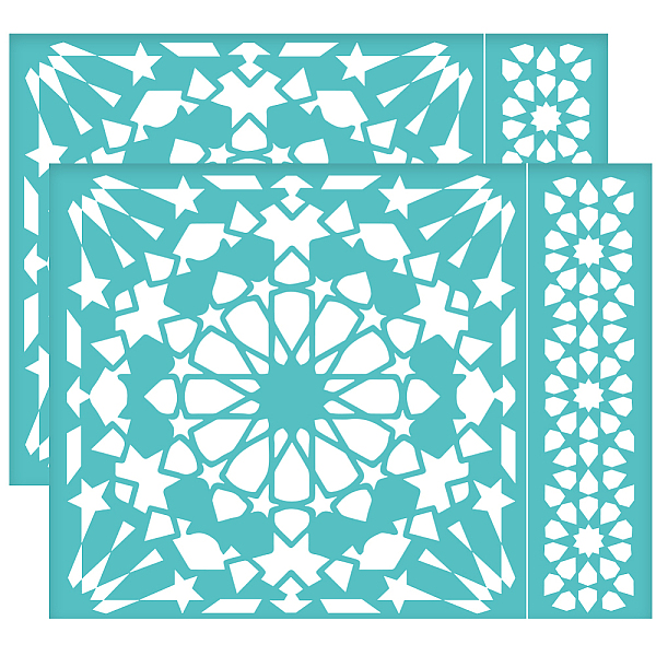 PandaHall OLYCRAFT 11x8.6 Inch 2Pcs Self-Adhesive Silk Screen Printing Stencil Floral Pattern Mesh Transfers Stencil Floor Tile Moroccan...
PandaHall OLYCRAFT 11x8.6 Inch 2Pcs Self-Adhesive Silk Screen Printing Stencil Floral Pattern Mesh Transfers Stencil Floor Tile Moroccan...
