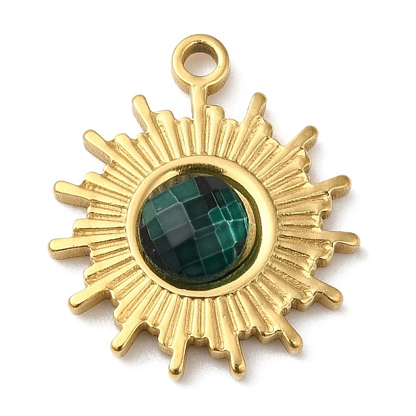 PandaHall Real 18K Gold Plated 304 Stainless Steel Pendants, with Glass, Sun Charms, Dark Slate Gray, 19x16x3.5~4.5mm, Hole: 1.6mm Stainless...
PandaHall Real 18K Gold Plated 304 Stainless Steel Pendants, with Glass, Sun Charms, Dark Slate Gray, 19x16x3.5~4.5mm, Hole: 1.6mm Stainless...