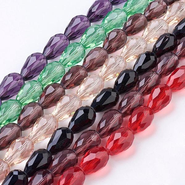 PandaHall Glass Beads Strands, Faceted, teardrop, Mixed Color, 15x10mm, Hole: 2mm, about 48pcs/strand, 27.56 inch(70cm) Glass Teardrop..., Multicolor
PandaHall Glass Beads Strands, Faceted, teardrop, Mixed Color, 15x10mm, Hole: 2mm, about 48pcs/strand, 27.56 inch(70cm) Glass Teardrop..., Multicolor