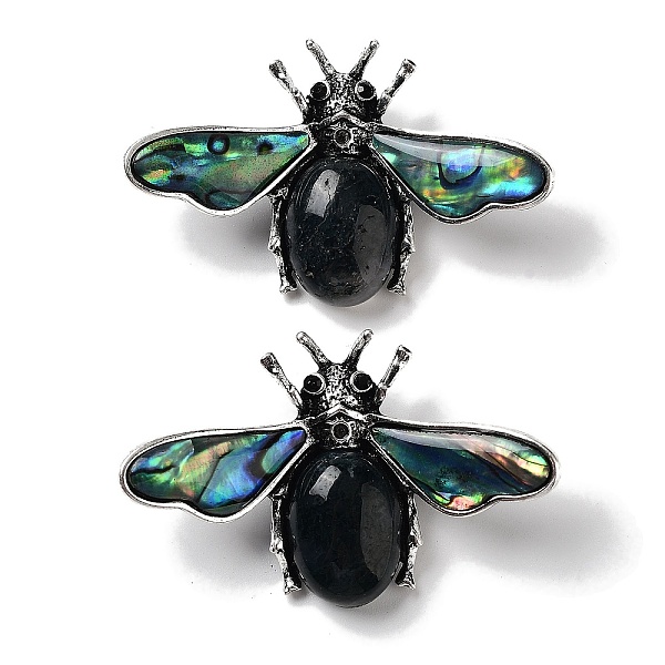 PandaHall Tibetan Style Alloy Insect Brooches, with Natural Moss Agate and Natural Paua Shell, Antique Silver, 36x56.5x13mm Moss Agate...
PandaHall Tibetan Style Alloy Insect Brooches, with Natural Moss Agate and Natural Paua Shell, Antique Silver, 36x56.5x13mm Moss Agate...