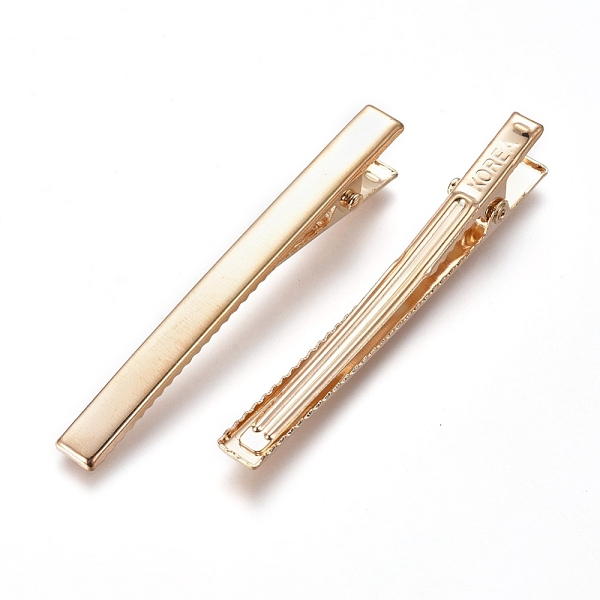 PandaHall Iron Hair Accessories Findings, Alligator Hair Clip Findings, Golden, 60x6x11mm Iron
PandaHall Iron Hair Accessories Findings, Alligator Hair Clip Findings, Golden, 60x6x11mm Iron