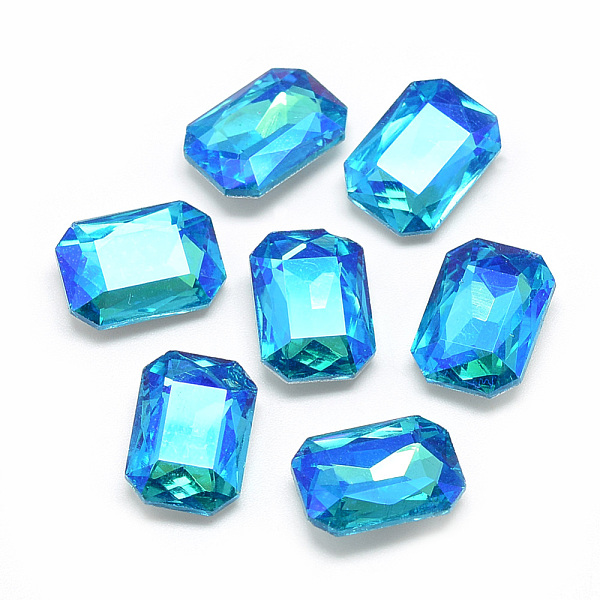 PandaHall Pointed Back Glass Rhinestone Cabochons, Back Plated, Faceted, AB Color Plated, Rectangle Octagon, Deep Sky Blue, 18x13x5mm Glass...
PandaHall Pointed Back Glass Rhinestone Cabochons, Back Plated, Faceted, AB Color Plated, Rectangle Octagon, Deep Sky Blue, 18x13x5mm Glass...