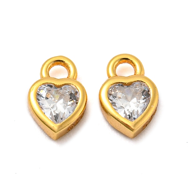 PandaHall Real 18K Gold Plated 925 Sterling Silver Charms, with Clear Cubic Zirconia, with S925 Stamp, Heart, 6x4x2mm, Hole: 1.2mm Sterling...
PandaHall Real 18K Gold Plated 925 Sterling Silver Charms, with Clear Cubic Zirconia, with S925 Stamp, Heart, 6x4x2mm, Hole: 1.2mm Sterling...