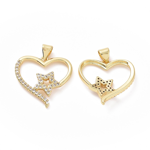 PandaHall Brass Micro Pave Clear Cubic Zirconia Pendants, Heart with Star Charms, Golden, 21.5x22x3.5mm, Hole: 3x4mm Brass+Cubic Zirconia...
PandaHall Brass Micro Pave Clear Cubic Zirconia Pendants, Heart with Star Charms, Golden, 21.5x22x3.5mm, Hole: 3x4mm Brass+Cubic Zirconia...