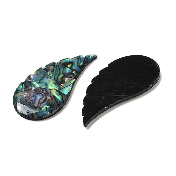 PandaHall Natural Abalone Shell/Paua Shell Big Pendants, Wing Charms, 51.5x25x2.5mm, Hole: 1.5mm Paua Shell Wing
PandaHall Natural Abalone Shell/Paua Shell Big Pendants, Wing Charms, 51.5x25x2.5mm, Hole: 1.5mm Paua Shell Wing