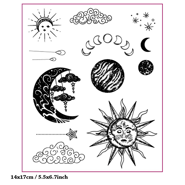PandaHall Clear TPR Stamps, for DIY Scrapbooking, Photo Album Decorative, Cards Making, Sun, Clear, 170x140mm Plastic Sun Clear
PandaHall Clear TPR Stamps, for DIY Scrapbooking, Photo Album Decorative, Cards Making, Sun, Clear, 170x140mm Plastic Sun Clear