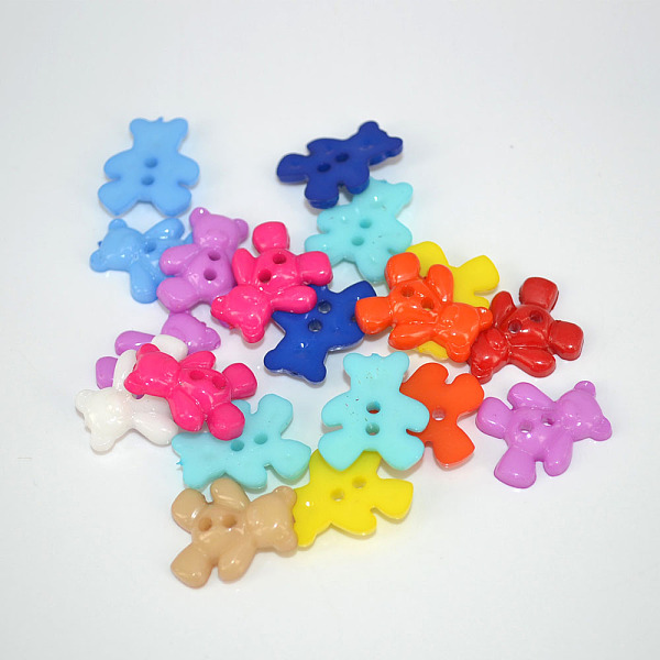 PandaHall Little Bear 2-hole Sewing Buttons, Resin Button , Mixed Color, about 20mm long, 16mm wide, hole: 1.5mm, about 400pcs/bag Resin..., Multicolor
PandaHall Little Bear 2-hole Sewing Buttons, Resin Button , Mixed Color, about 20mm long, 16mm wide, hole: 1.5mm, about 400pcs/bag Resin..., Multicolor