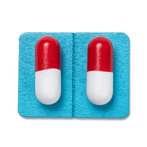 PandaHall Pill Capsule Shape Wooden Cabochons, Dollhouse Miniature Accessories DIY Crafts Jewelry Making, Deep Sky Blue, 34x26.5x9mm Wood...
PandaHall Pill Capsule Shape Wooden Cabochons, Dollhouse Miniature Accessories DIY Crafts Jewelry Making, Deep Sky Blue, 34x26.5x9mm Wood...