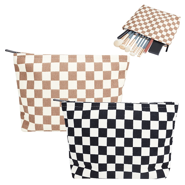 PandaHall 2 Colors Field Checkered Corduroy Organizer Black White Checkerboard Travel Cosmetic Bag Beige Checkerboard Toiletry Bag Large..., Multicolor
PandaHall 2 Colors Field Checkered Corduroy Organizer Black White Checkerboard Travel Cosmetic Bag Beige Checkerboard Toiletry Bag Large..., Multicolor