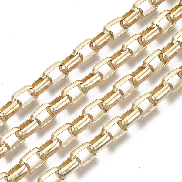 PandaHall Unwelded Iron Box Chains, Venetian Chains, with Spool, Light Gold, 11.7x7.5x3.6mm, about 32.8 Feet(10m)/roll Iron
PandaHall Unwelded Iron Box Chains, Venetian Chains, with Spool, Light Gold, 11.7x7.5x3.6mm, about 32.8 Feet(10m)/roll Iron